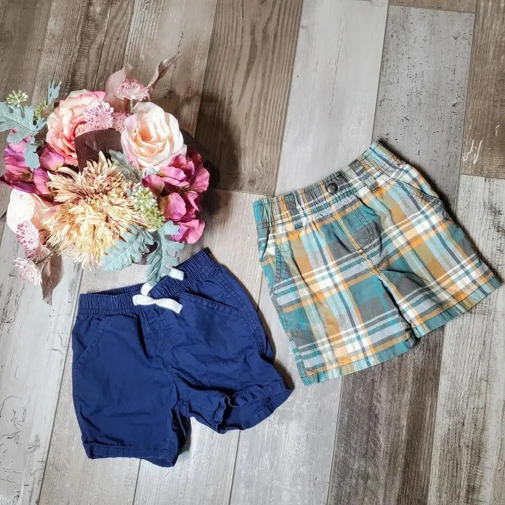 Gymboree Summer Baby Boy Shorts Bundle Size 6-12m